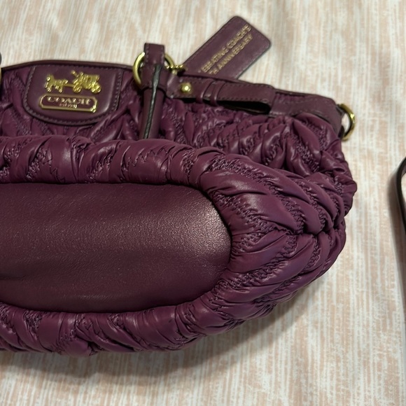 Coach 70th Anniversary Edition Purple Pleated set Madison Sophia. RARE - Picture 10 of 16
